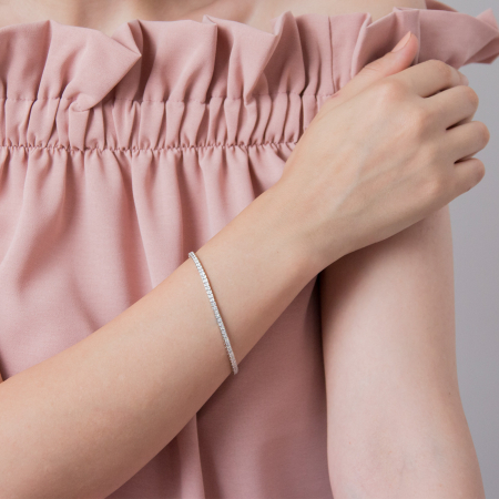 Brățară tip tennis din argint cu zirconii [0]