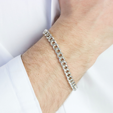 Bratara barbateasca din argint,bratara argint casual [0]