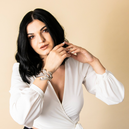 Bratara argint frunza de stejar [3]