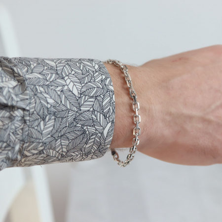 Bratara argint cu zale unisex [0]