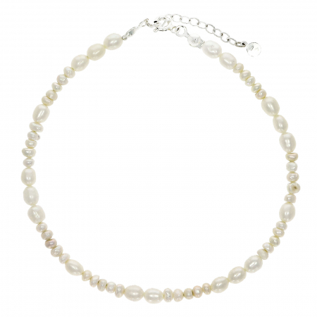 Bratara din argint personalizata cu perle de cultura de  diferite marimi. [1]