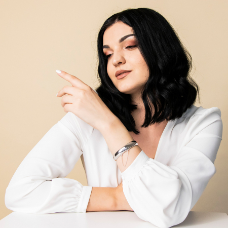 Bratara fixa din argint lucios [0]