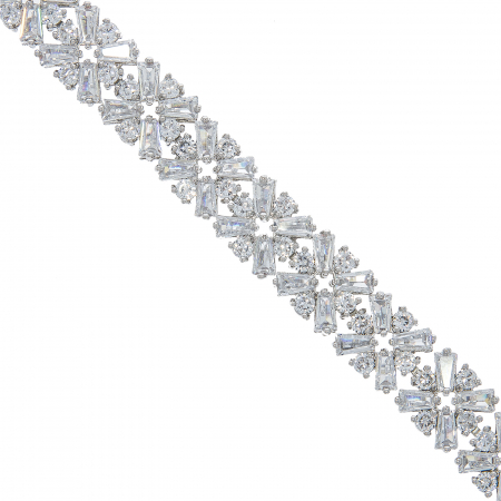 Brățară fashion decorată cu zirconii incolore [1]