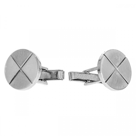 Butoni din argint rotunzi cu aspect mat [2]