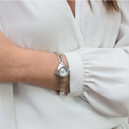 Ceas argint modern cu cifre romane [1]