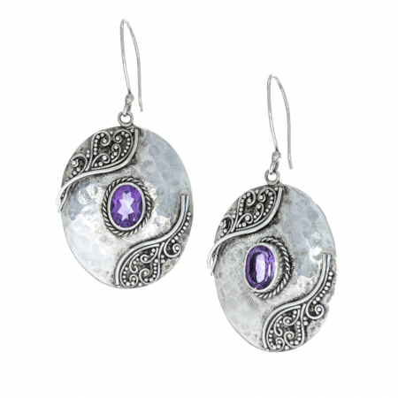 Cercei din argint cu ametist [1]