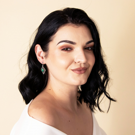 NOUTĂȚI - Cercei argint cu zirconiu verde