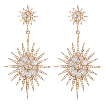 Cercei eleganți din argint rose [0]