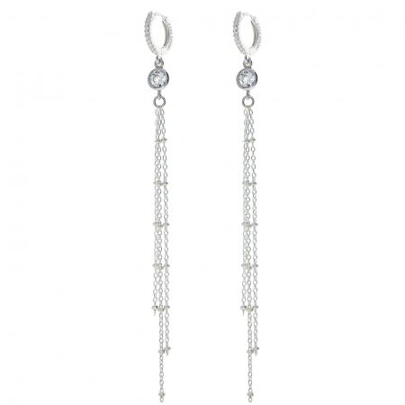 Cercei din argint personalizati lungi cu zirconii [1]