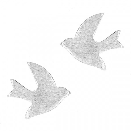 Cercei din argint pe lob cu păsări [0]