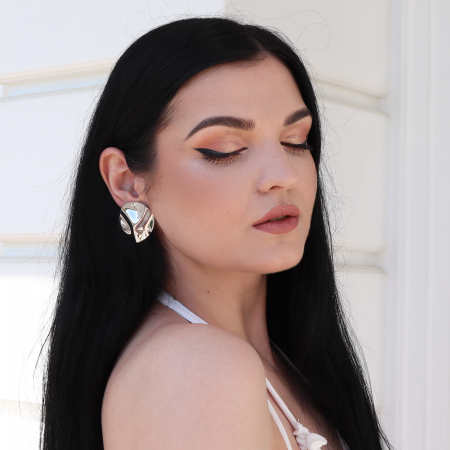 Cercei din argint forma rotundă [1]