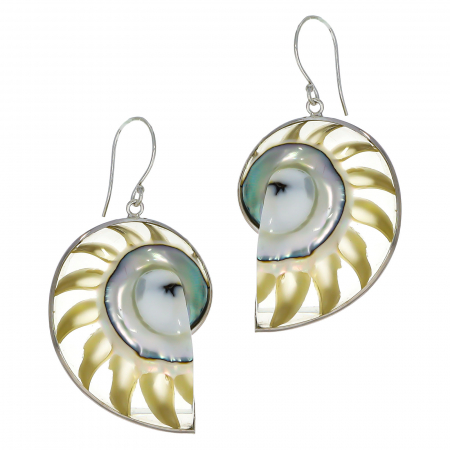 Cercei din argint cu scoica sidefata [1]