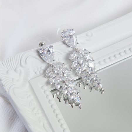 Cercei stil candelabru cu zirconii [2]