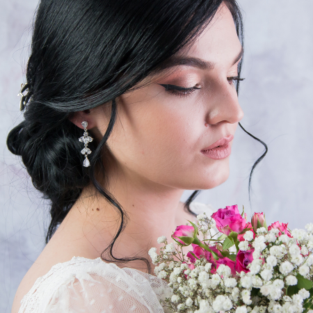 Cercei Fashion - Cercei eleganți pentru mireasă
