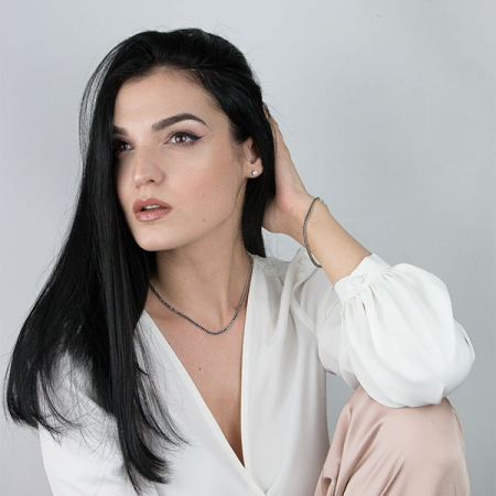 Colier Argint Tennis cu Zirconii Negre [0]