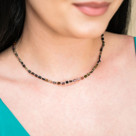 Colier din argint cu tourmaline multicolore [0]