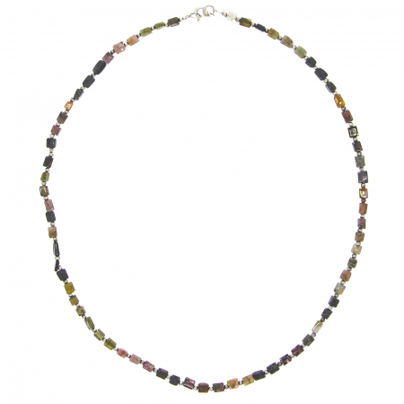 Colier din argint cu tourmaline multicolore [1]