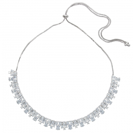 Colier fashion decorat cu cristale de zirconiu [0]