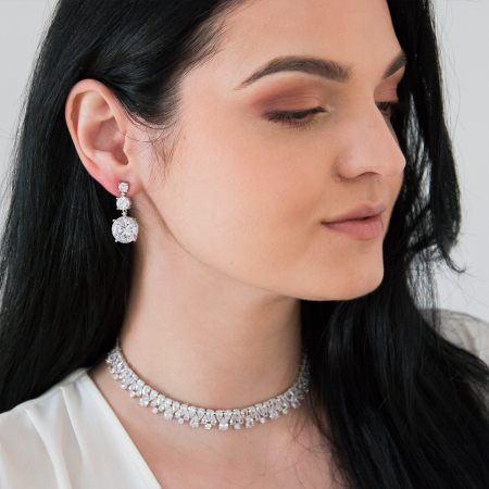 Colier fashion decorat cu cristale de zirconiu [2]