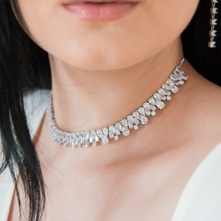 Colier fashion decorat cu cristale de zirconiu [1]