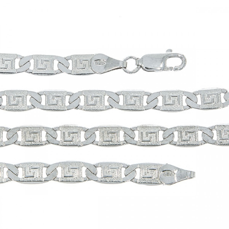 Lanț din argint pentru bărbați, cu plăcuțe, model grecesc [1]