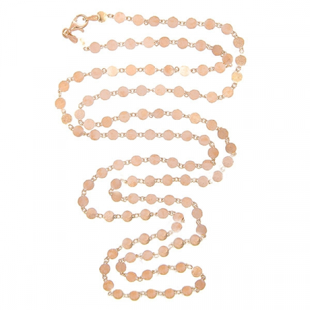 Lant cu banuti din argint placat cu aur rose [2]