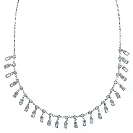 Colier tip salba din argint cu cristale [3]