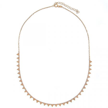 Lantisor tip salba din argint placat cu aur rose [3]