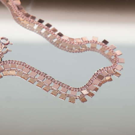 Lant tip salba din argint placat cu aur rose [4]