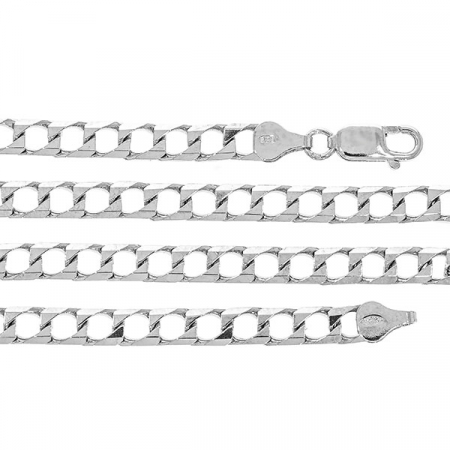 Lanț bărbătesc din argint cu zale pătrate [1]