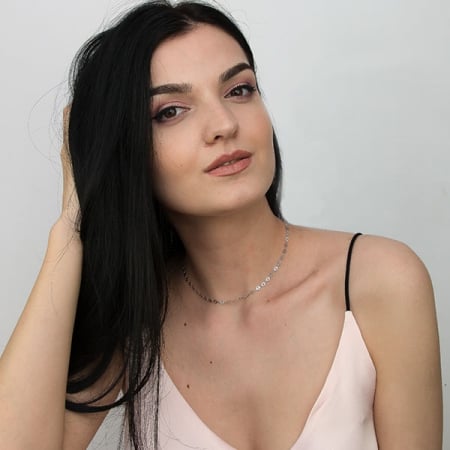 Lant cu banuti dantelati din argint rodiat [0]