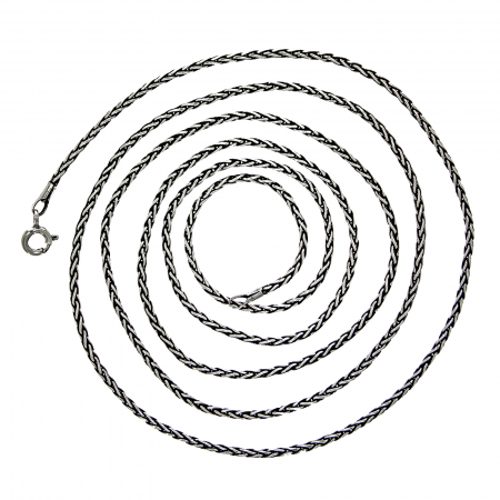 Lant argint antichizat impletit lung [0]