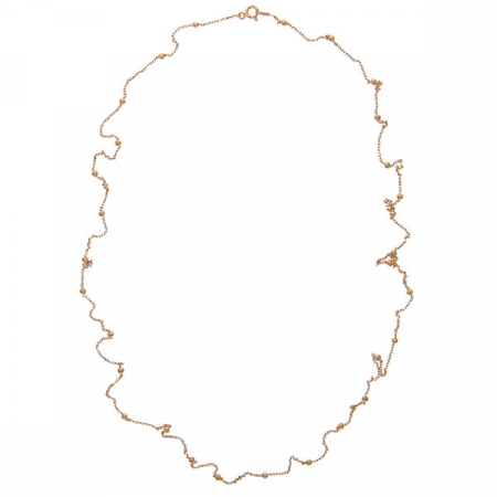 Lant lung argint placat cu aur rose si bilute [1]