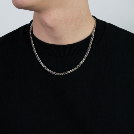 Lanț din argint pentru barbați, cu zale [1]