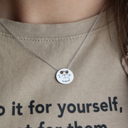 Lănțișor din argint cu bănuț personalizat [1]