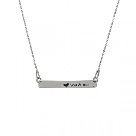 Lănțișoare Personalizate Pentru EA - Lănțișor din argint cu plăcuță personalizată