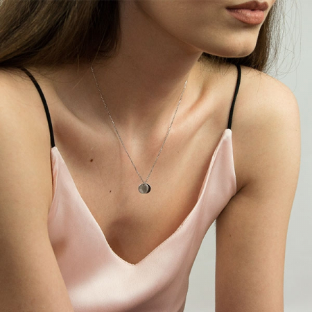 Lănțișor din argint rodiat cu banți. [1]