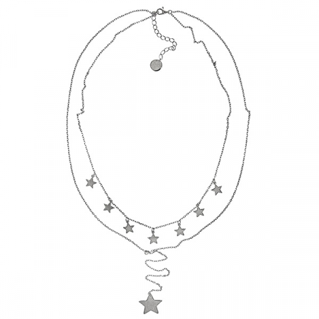 Lanț Argint Dublu cu Stele [2]