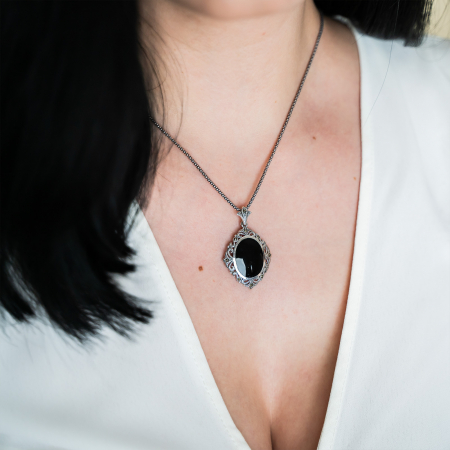 Pandantiv din argint cu marcasite [0]