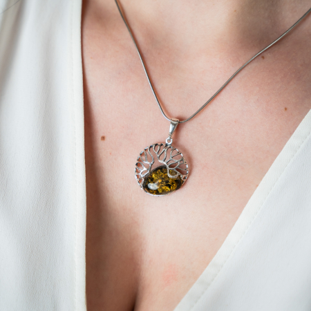 Pandantiv rotund cu chihlimbar [0]