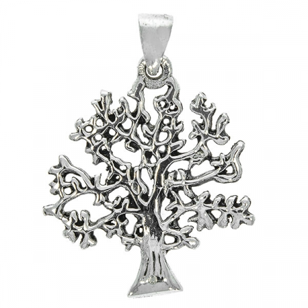 Pandantiv din argint 925 în formă de stejar [0]