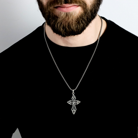 Pandantiv din argint in forma de cruce [1]