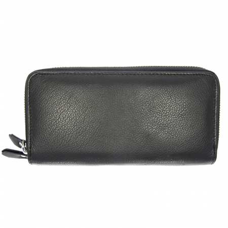 Portofel din piele natura de culoare neagra [0]