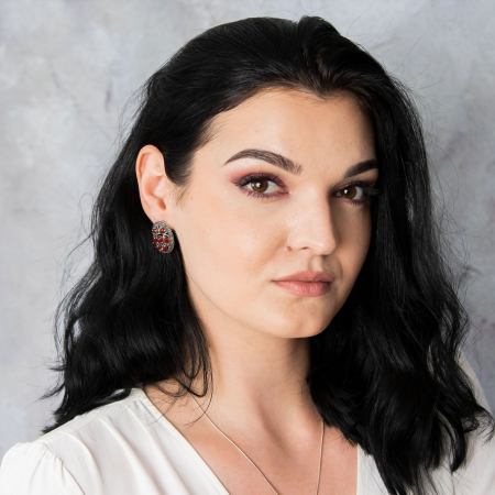 Set din argint unicat cu cristale din carneol și marcasite [1]