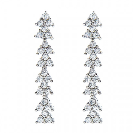 Set elegant din argint cu colier și cercei cu cristale de zirconiu [2]