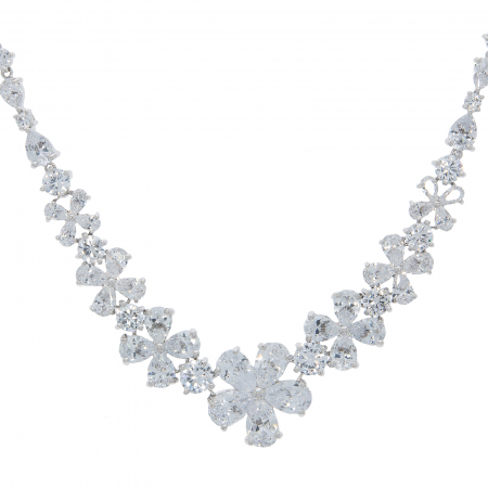 Set fashion, model floral cu zirconii [5]