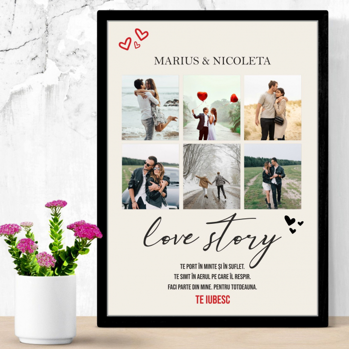 Tablou personalizat cu 6 poze Love Story [1]