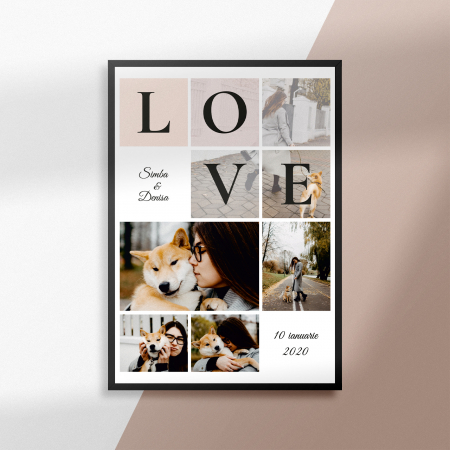 Tablou personalizat Dragoste pentru animalul de companie [1]