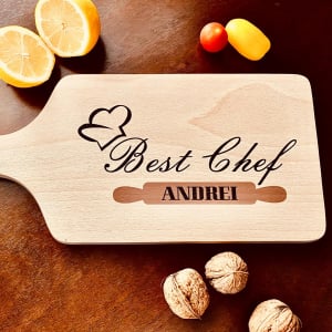 Tocător de bucătărie personalizat „Best Chef" [0]