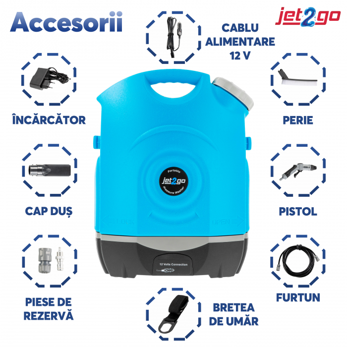 Jet2Go - aparat de spalat cu presiune portabil cu rezervor [9]